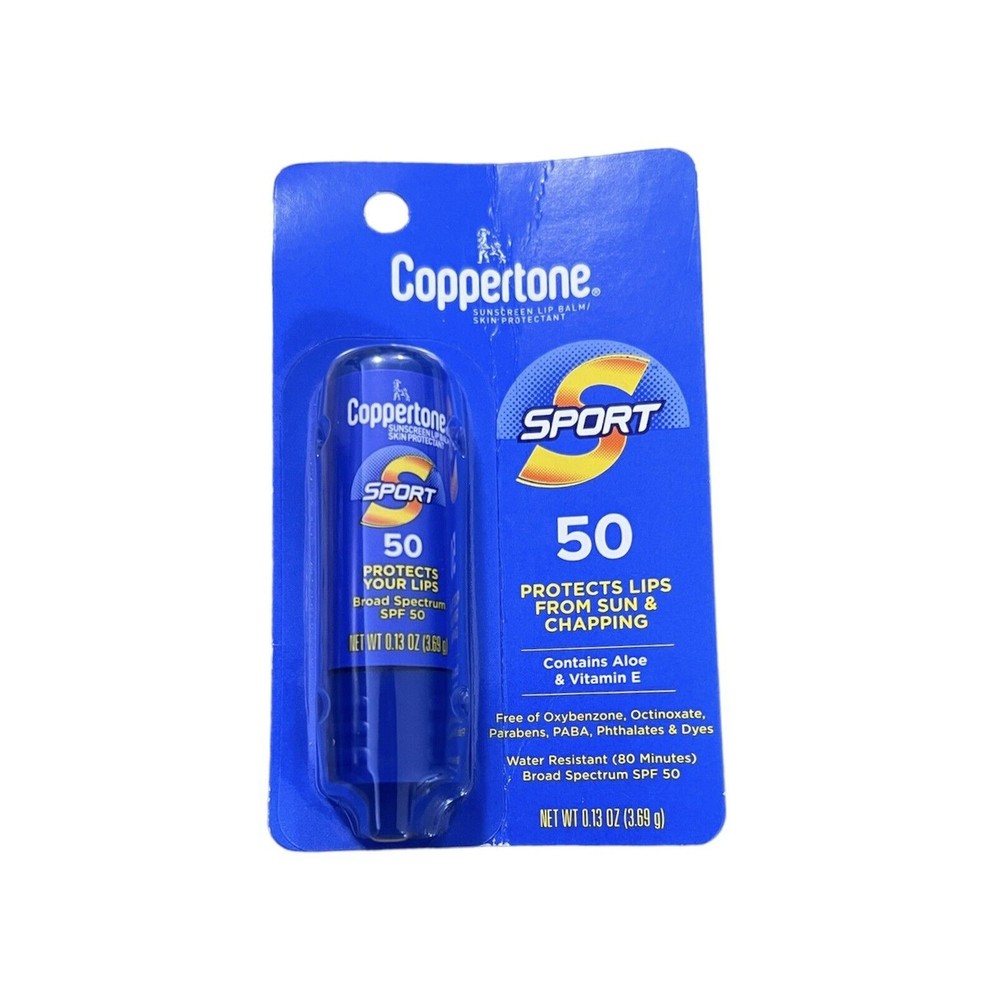 Coppertone sunscreen lip balm - spf 50 - aloe & vitamin c - water resistant